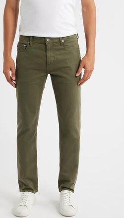 AG - Adriano Goldschmied Tellis Stretch Sateen Modern Slim Pants in Urban Green at Nordstrom, Size 28 X 34