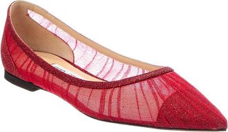 Jimmy Choo London Love Glitter & Tulle Flat