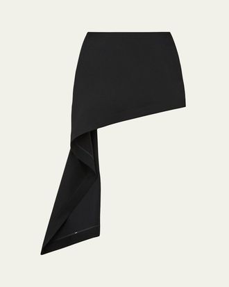 Loewe Asymmetric Drape Mini Skirt