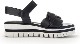 Gabor Lichtgewicht sandaal met optimaal comfort - Dames - Sandalen - Zwart - 40 1/2 EU - Leer - Schoenen