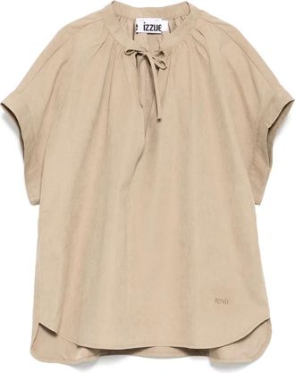 Izzue Blusa con scollo a V - Toni neutri