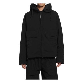 C.P. Company Outerwear Medium Jacket IN Twill - male - C.P. Company - Light Jackets - Black - S - Jackets