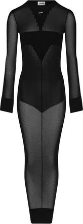 Jean Paul Gaultier Abito lungo in maglia - Nero