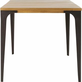 Maisons du monde Mesa de comedor profesional industrial de mango claro L. 75