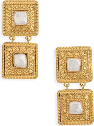 Frasier Sterling High Tea Drop Earrings in Gold at Nordstrom Rack