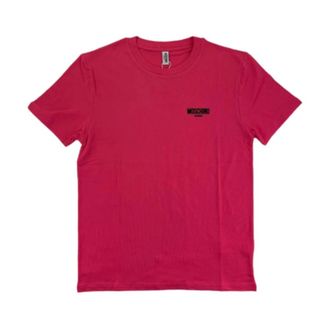 Moschino Mens Logo Swim T-Shirt - male - Moschino - T-Shirts - Pink - XL - Tops