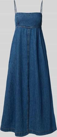 Tommy Jeans Maxi Freizeitkleid aus reiner Baumwolle in Blau, Gr&ouml;&szlig;e XXS
