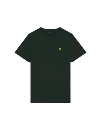 Lyle & Scott Mens Lyle & Scott Branded Chest Logo Teal Green T-Shirt - Black - Size: 38
