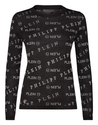 Philipp Plein Pullover Round Neck LS All over PP