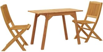 vidaXL 3 Piece Balcony Set Solid Wood Acacia Vidaxl