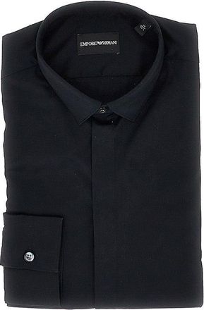 Emporio Armani Stretch twill shirt Man 39