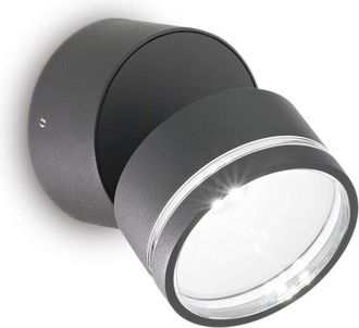Ideal Lux Ideal Lux - omega Foco Individual Redondo Antracita IP54 4000K