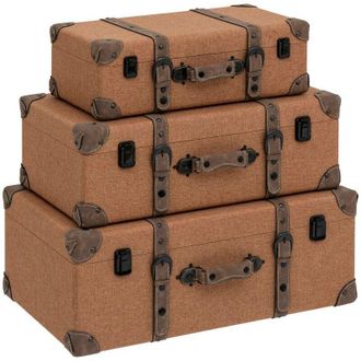 Atmosphera Juego De 3 Ba&uacute;les Be Vintage - Atmosphera Cr&eacute;ateur DInt&eacute;rieur