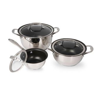 Wolfgang Puck Cookware 6 Piece Stainless Steel Pots and Pan Set at Nordstrom