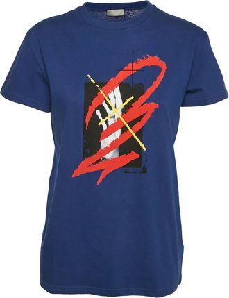 Dior T-shirt con stampa 2023 - Blu