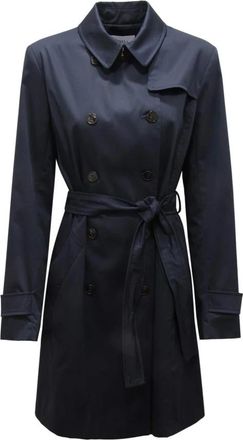 Marella Cavour Trenchcoat - Dames - Trenchcoats - Blauw - L - Leer - Jassen