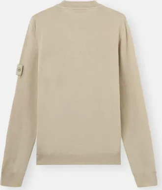 Stone Island Crew-Neck Knit Sweater - Beige