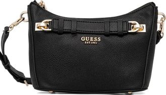 Guess Co Gregoria logo-lettering shoulder bag - Black