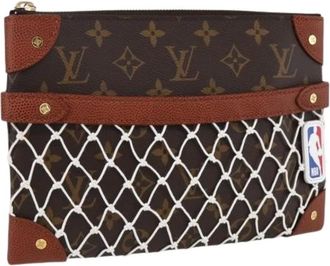 Louis Vuitton Pre-owned Clutches, female, Brown, Size: ONE SIZE Pre-owned Canvas Clutch