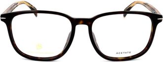 David Beckham Db 1017/F Classic Tortoiseshell Rectangular Frame Eyeglasses