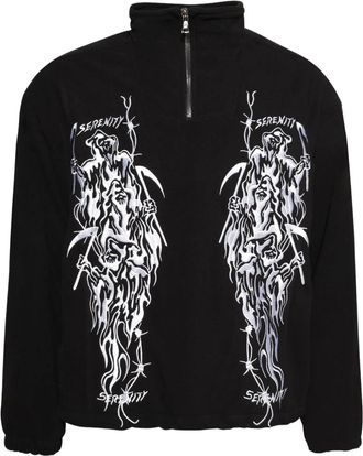 Warren Lotas Felpa con ricamo - Nero