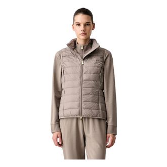 Emporio Armani Gewatteerd vest - Dames - Jassen - Bruin - Maat: XL Polyamide