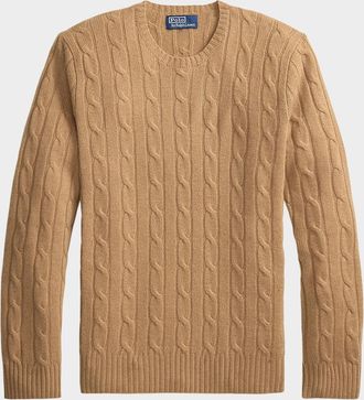 Polo Ralph Lauren Men & apos;s Cashmere Cable-Knit Sweater