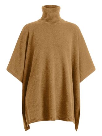Linnea Lund Angela turtleneck poncho - Brown