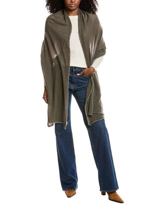 Portolano Whipstitch Cashmere Wrap