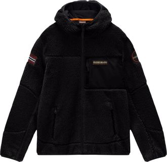 Napapijri Felpa con cappuccio Yupik FZH 6 - - Sweatshirts & Hoodies - Uomo - Nero - 3XL