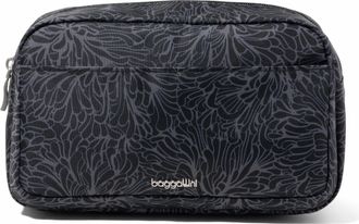 Baggallini Womens Pocket Cosmetic Bag with Brush Organization