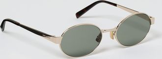 Saint Laurent Occhiali da sole con montatura tonda in metallo Saint Laurent