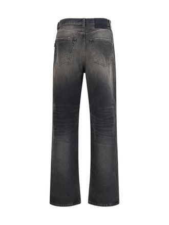Haikure Loose-Fit Cotton Jeans - Black