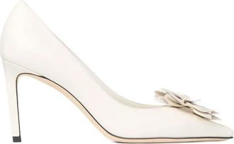 Jimmy Choo London Mimmi Pump 85 - Dames - Pumps - Beige - 36 1/2 EU - Leer - Schoenen
