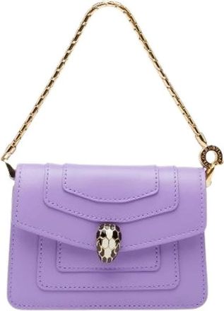 Bulgari Pre-owned Mini Bags, female, Purple, Size: ONE SIZE Pre-owned Vintage Mini Bag