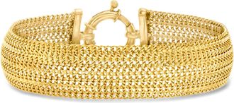 Ross-Simons 18kt Gold Over Sterling Mesh Bracelet