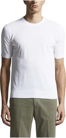 PESERICO T-shirt van puur katoen - Heren - Ronde hals truien - Wit - 2XL - Katoen - Truien & Vesten