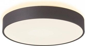 Trade Shop Trade Shop Traesio - Trade Shop - Plafoniera Moderna Tonda Led 65w Cct 3000k 4000k Lampada Soffitto Muro Luce 60cm - Negro