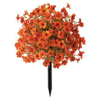 OEM Flor Artificial Con Estaca Para Tierra, Planta - Naranja