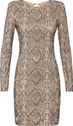 Philipp Plein NEVADA PYTHON CRYSTAL DRESS with Crystals