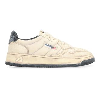 Autry Medalist Low Super Vintage Sneakers - Dames - Sneakers - Wit - 36 EU - Katoen - Schoenen