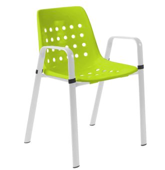 Schubiger M&ouml;bel Gartenstuhl Bermuda mit Armlehne Rundoval