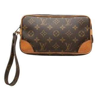Louis Vuitton Pre-owned Clutches, female, Brown, Size: ONE SIZE Pre-owned Marly Dragonne PM
