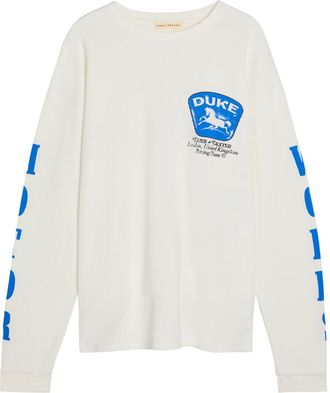 Duke and Dexter Sponsors Printed Waffle T-shirt - White - XL