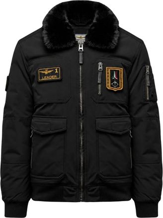 Aeronautica Pilotenjack - Heren - Bomber jackets - Zwart - L - Polyester - Jassen