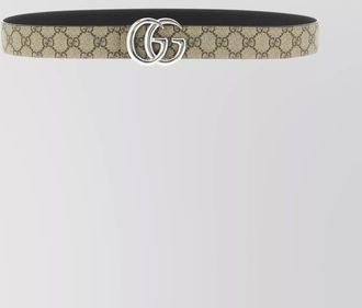 Gucci reversible belt featuring monogram pattern