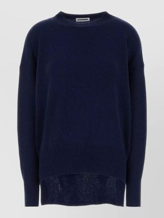 Jil Sander cashmere oversized sweater crew neck long sleeves