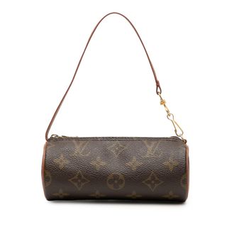 Louis Vuitton Pre-owned Womens Monogram Papillon Pochette - Dark Brown Textile - One Size