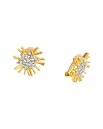 Kenneth Jay Lane 22K Plated Stud Earrings