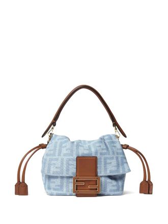 Fendi Blue Mamma Small Shoulder Bag